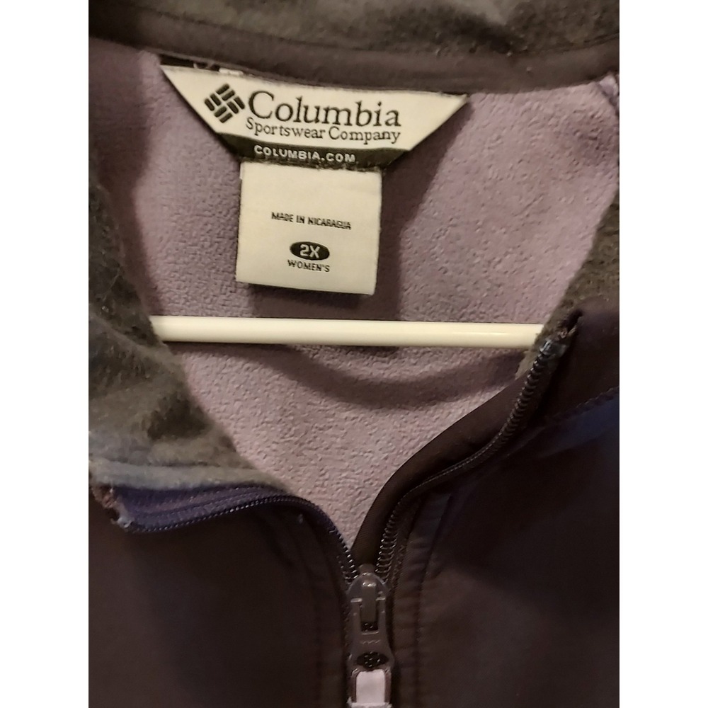 Columbia‎ purple fleece jacket, 2X, womens stylish jacket